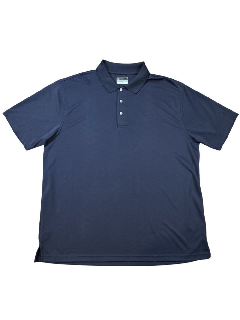 PGA Tour Golf Polo Shirt Mens Size 2XL Dark Navy Blue Airflux Short Sleeve NWT